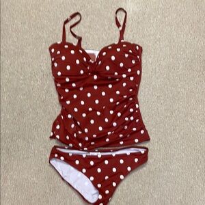 Boden White and Brown Bikini Swimwear